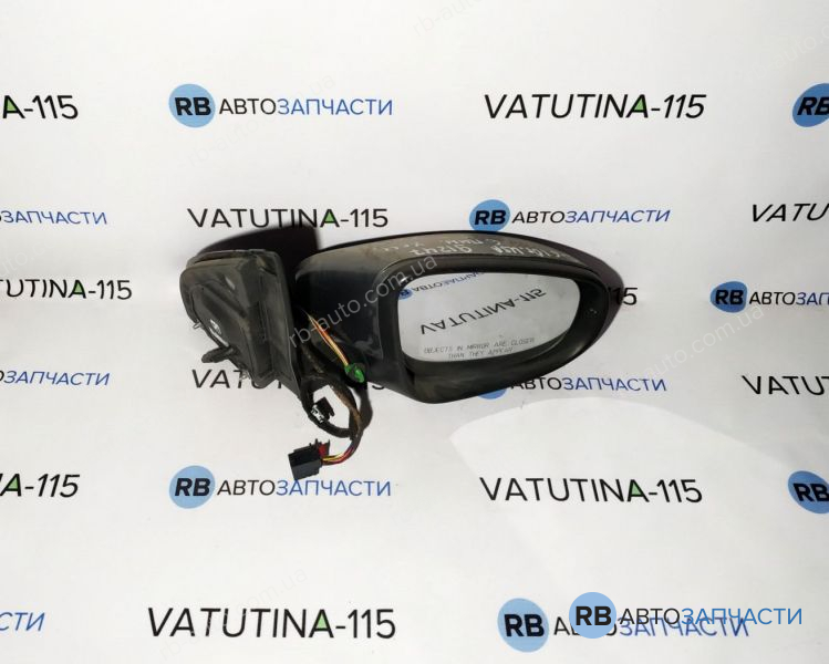 5K0857508AD9B9-BU Зеркало R эл. выпукл. +обогр. +ук.пов. -подсв. (HB) (6 пин)