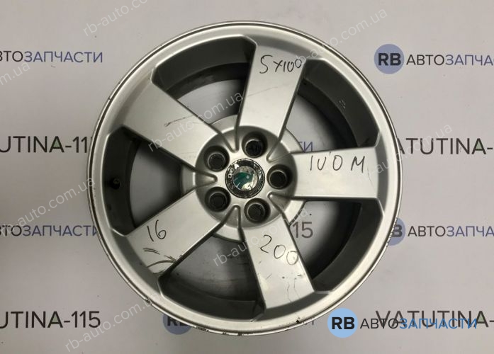 1U0601025M Диски Ride R16 5x100 Skoda (4шт)