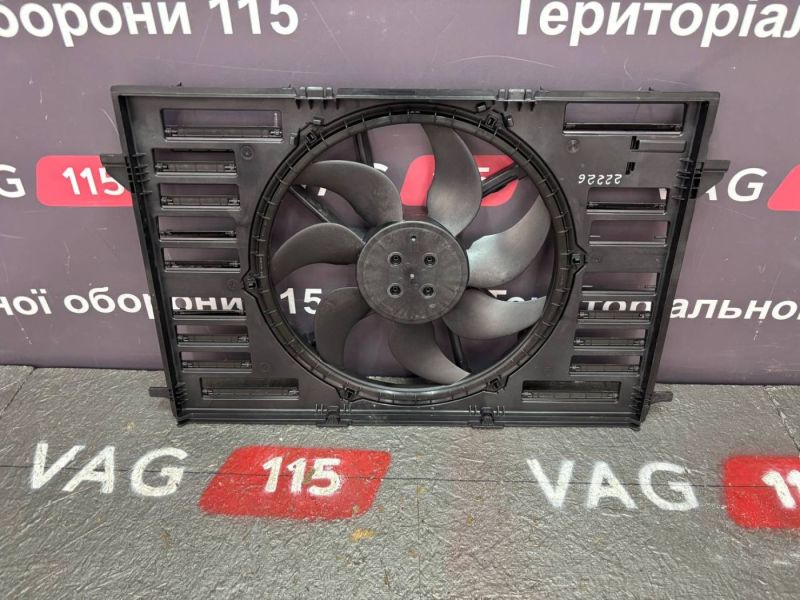 8W0959455J-DF Дифузор + вентилятор (без 2 шторок) - 8W0121003G