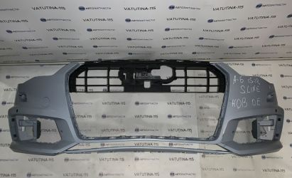 Бампер передній S-Line + омивач. + парктр. - 4G0807437AB