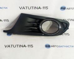 Решітка бампера L +отв. пр/тум. +хром. накладка (-GTI)