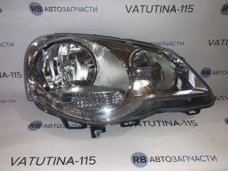 Фара основна R Н7+H1 хром. відбивач - FP7408R2-E